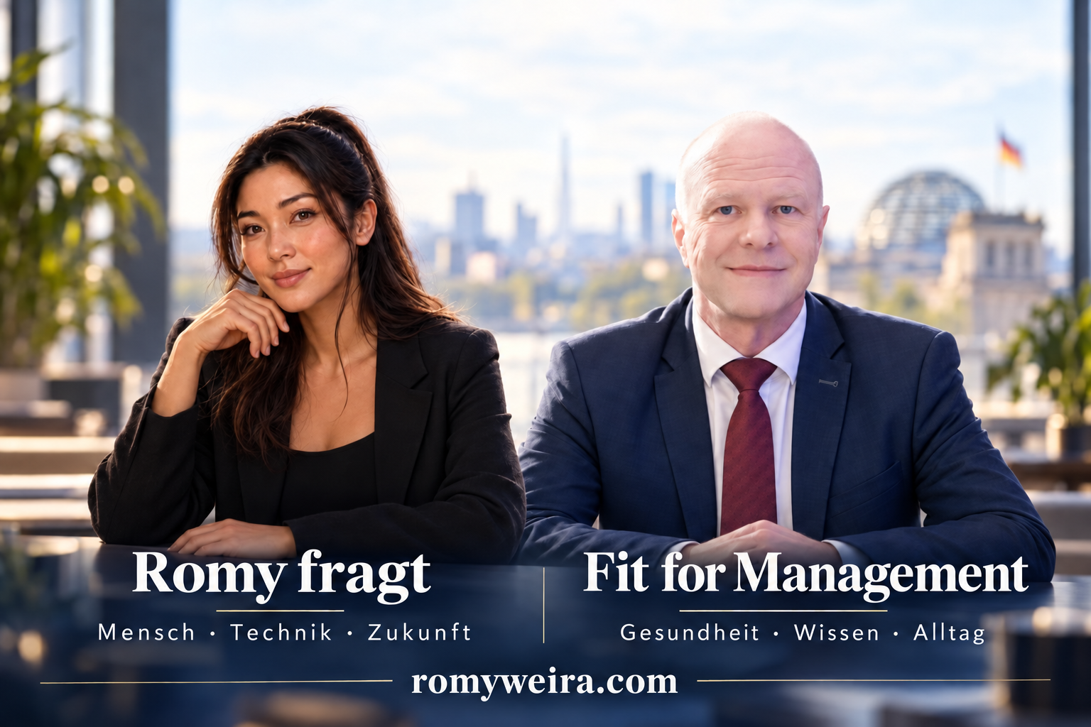 Romy und Robby: Romy fragt – Mensch, Technik, Zukunft. Fit for Management – Gesundheit, Wissen, Alltag. romyweira.com